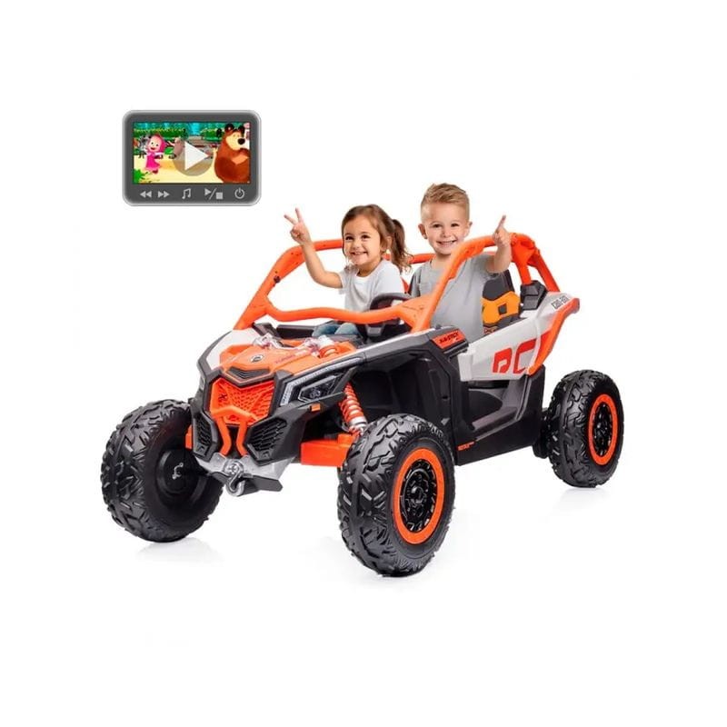 Can AM Maverick UTV Buggy XXL 24V Pantalla MP4 Naranja - Coche eléctrico para niños - Ítem9