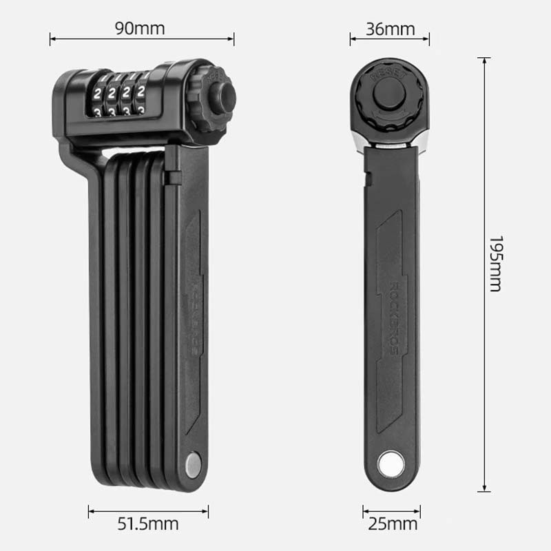 Candado Numérico Plegable Rockbros LFCXR0085 - Ítem6