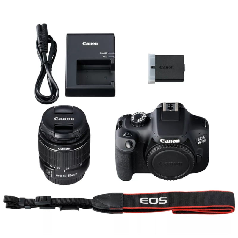 Canon EOS 4000D + Objetiva EF-S 18-55mm III - Câmara SLR - Item6