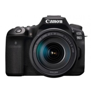 Canon EOS 90D + EF-S 18-135mm 32,5 MP Preto - Câmera Reflex
