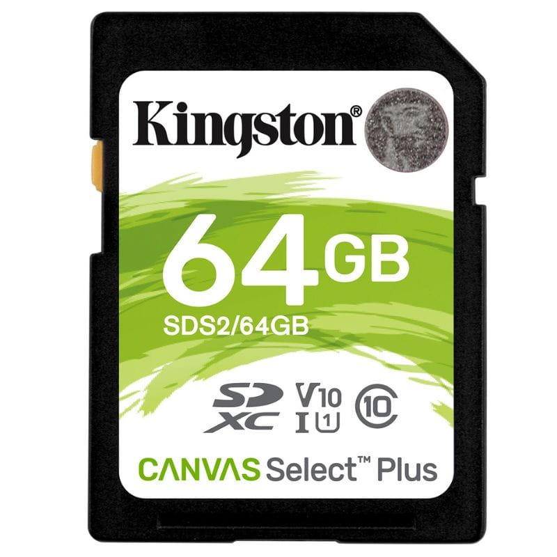 Kingston Canvas Select Plus 64 GB Class 10 UHS-I U1 V10 Vert / Blanc - Carte SD - Ítem