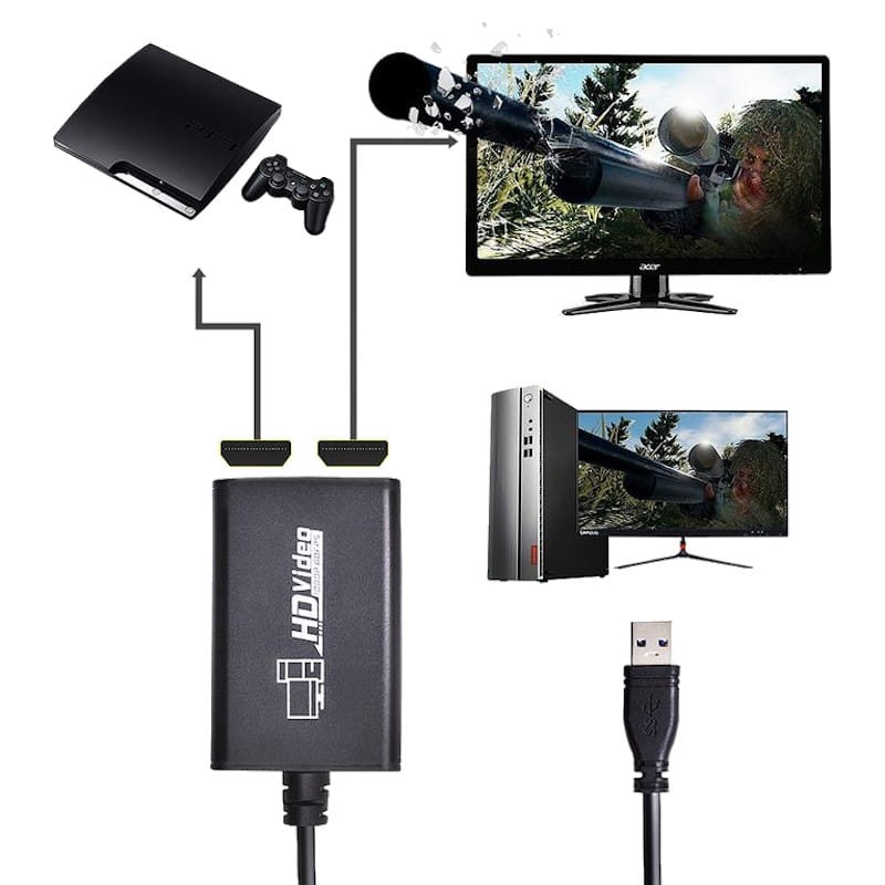 Capturadora de vídeo HDMI 1080p 3.0 USB - Item4