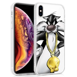 Funda de silicona con print Silvestre de Cool para iPhone XS Max