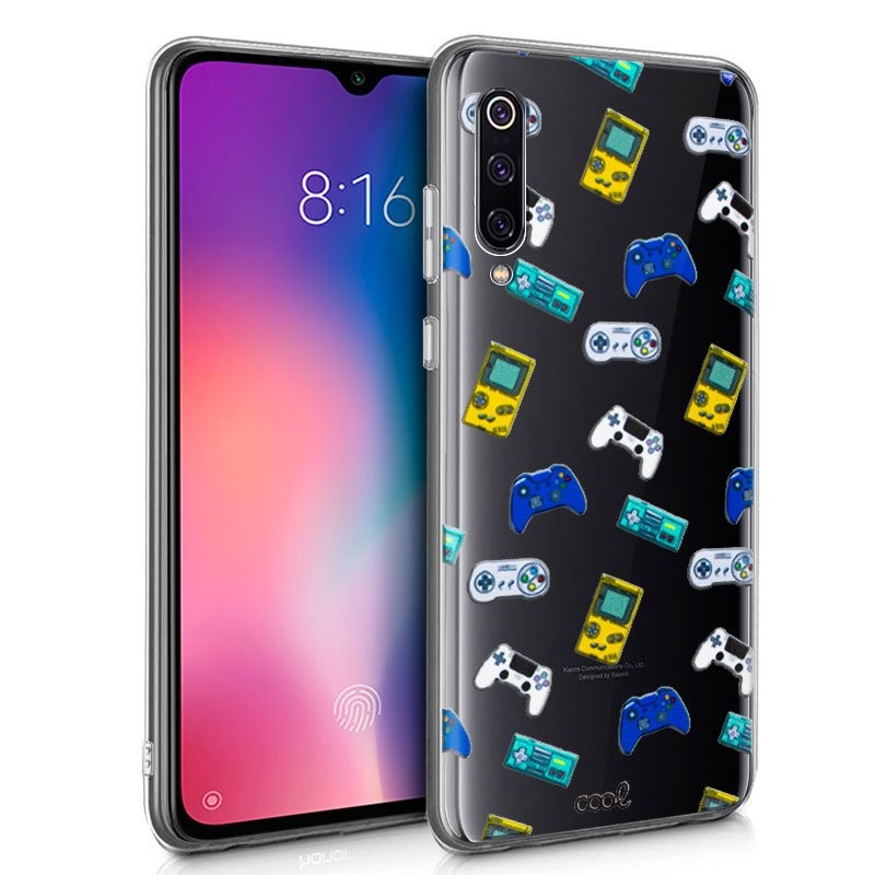 Capa de silicone com desenhos de Consolas de Cool para Xiaomi Mi 9 - Item