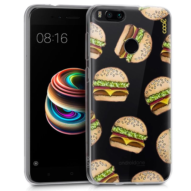 Funda de silicona con print Clear Burger de Cool para Xiaomi Mi A1