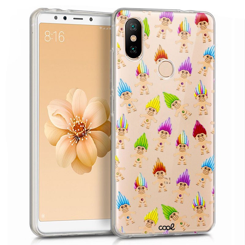 Funda de silicona con print Clear Trolls de Cool para Xiaomi Mi A2