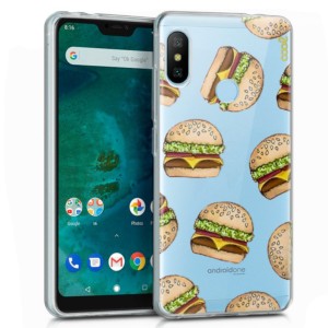 Funda de silicona con print Clear Burger de Cool para Xiaomi Mi A2 Lite