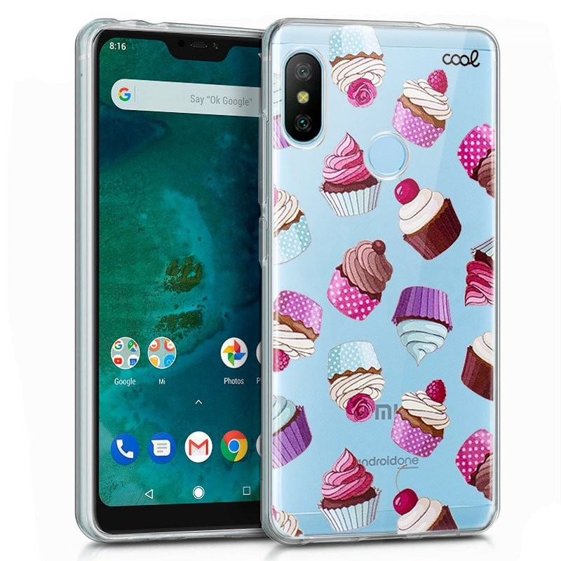 Funda de silicona con print Clear CupCake de Cool para Xiaomi Mi A2 Lite