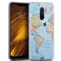 Funda de silicona con print Mapa de Cool para Pocophone F1 - Ítem