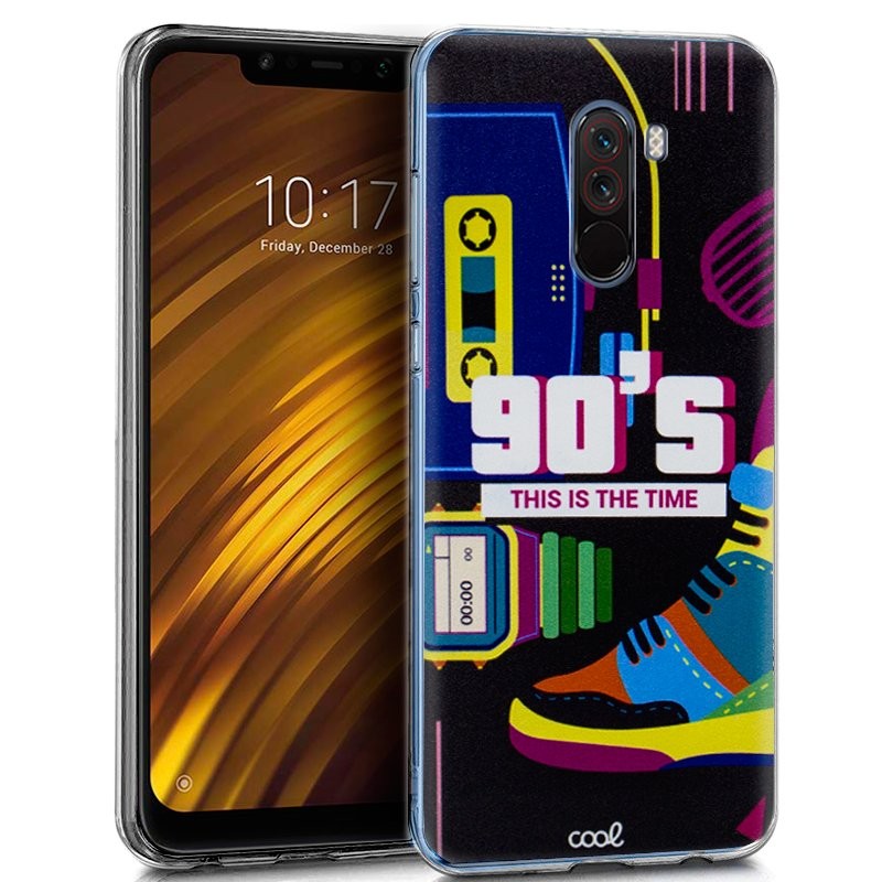 Funda de silicona con print Retro de Cool para Pocophone F1