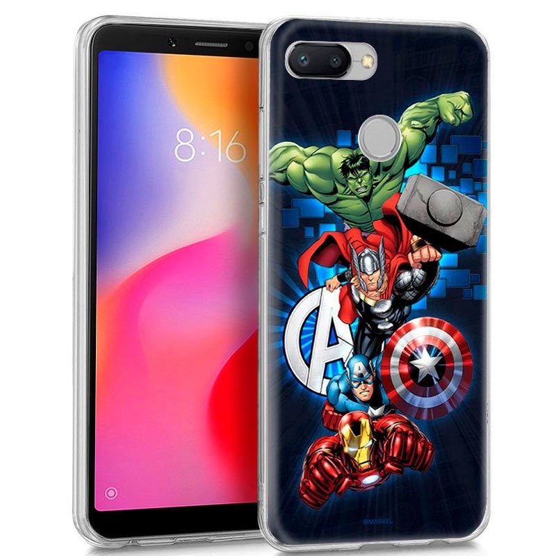 Funda de silicona con print Avengers de Cool para Xiaomi Redmi 6