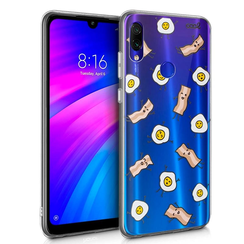 TPU case with Clear Bacon print by Cool for Xiaomi Redmi 7 Pro
