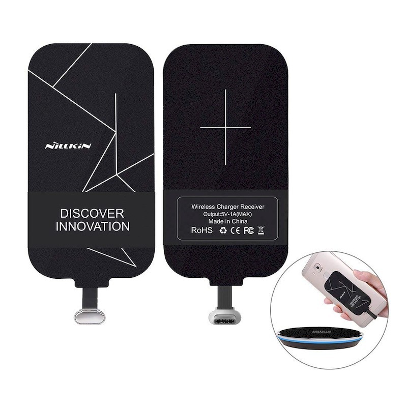Carga Inalámbrica Magic Tags Tipo C Corto - Salida: 5V / 1A (máximo) - Estándar de carga inalámbrica QI - Conector USB-C - Carga Inalámbrica para Móviles Incompatibles - Eficiencia de Carga de ≥70% - Longiud 0.16 cm