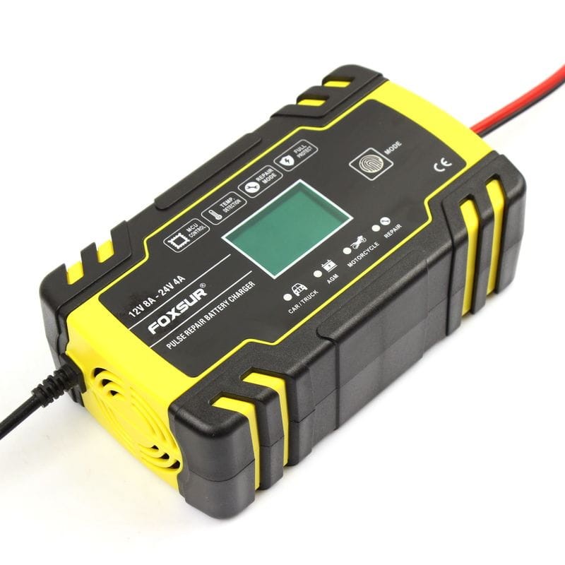 Cargador Automático de Batería de Coche 12V 10A 24V 5A Amarillo - Ítem2