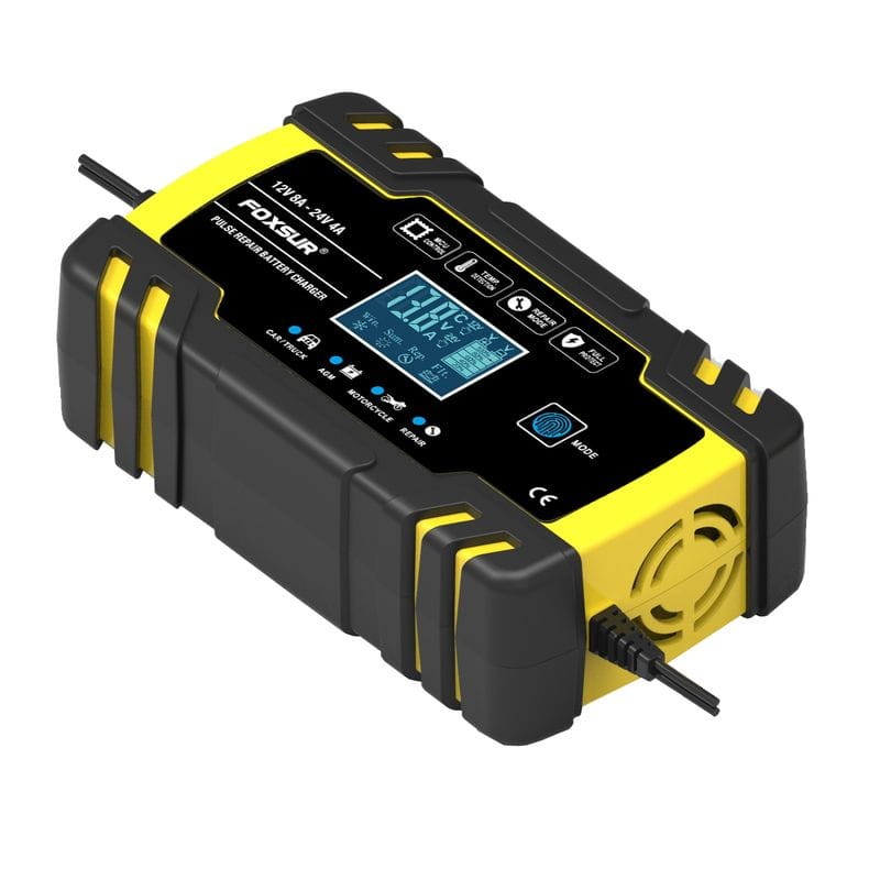Cargador Automático de Batería de Coche 12V 10A 24V 5A Amarillo - Ítem3