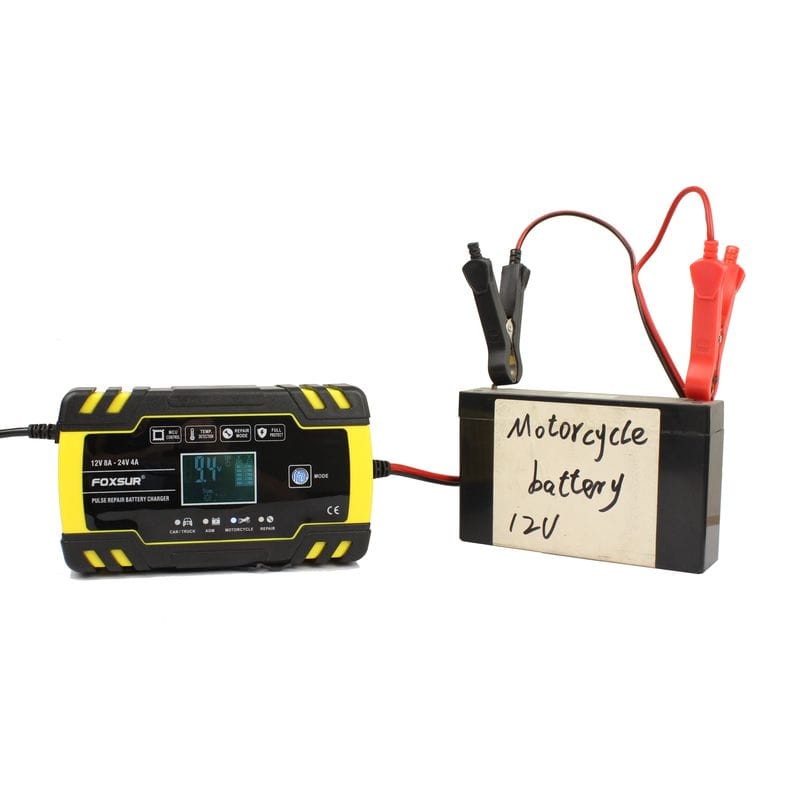Cargador Automático de Batería de Coche 12V 10A 24V 5A Amarillo - Ítem6