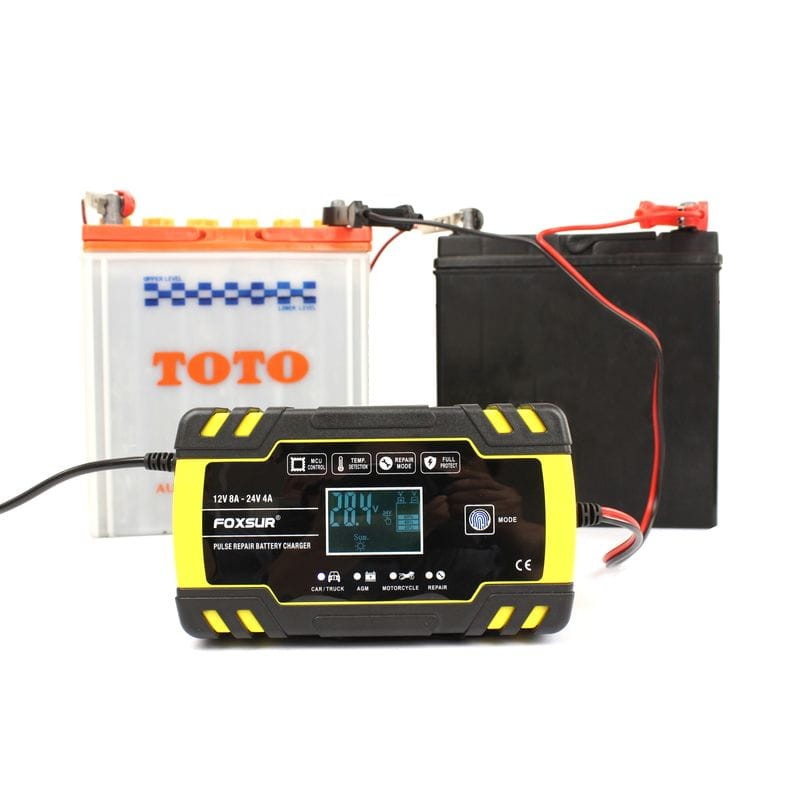 Cargador Automático de Batería de Coche 12V 10A 24V 5A Amarillo - Ítem7