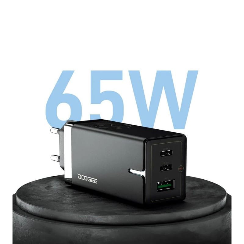 Chargeur Doogee 65W Charge Rapide GaN Noir - Ítem3