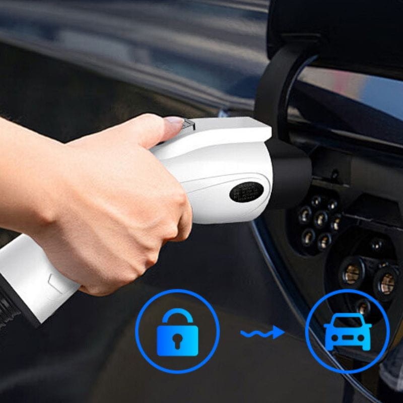 Borne de recharge pour véhicule électrique 32A/22KW/10M + prise industrielle Noir - Chargeur EV de type 2 - Ítem3