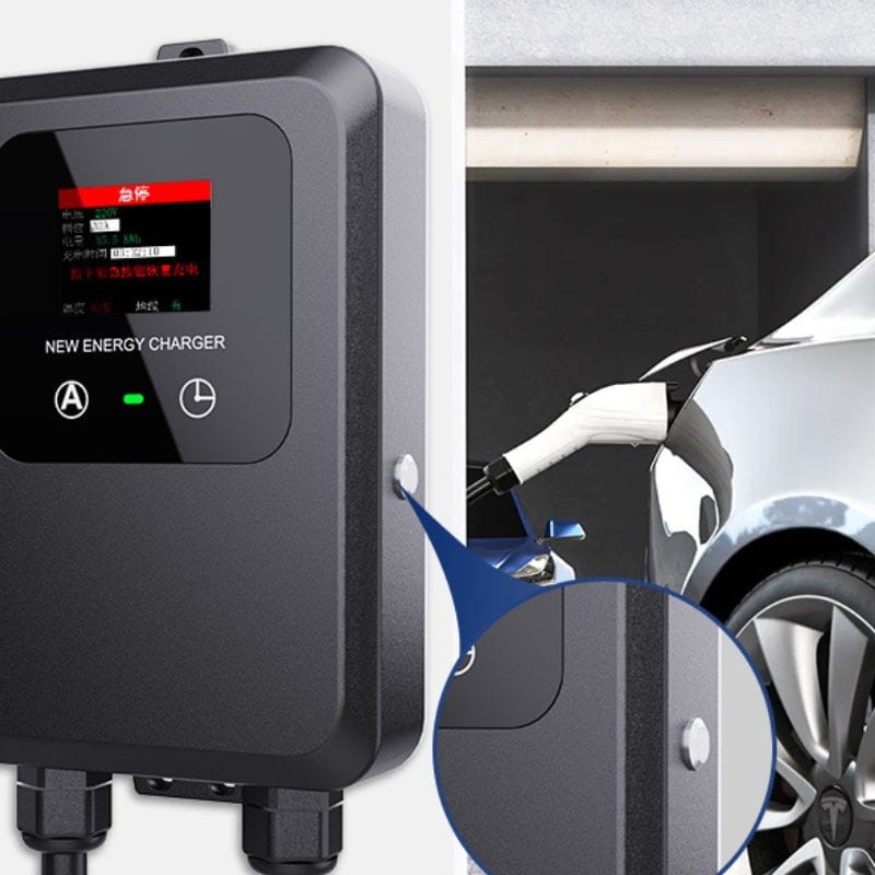 Borne de recharge pour véhicule électrique 32A/7.0KW/10M Noir - Chargeur EV Type 2 - Ítem2