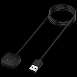 Cargador negro para Fitbit Versa 4
