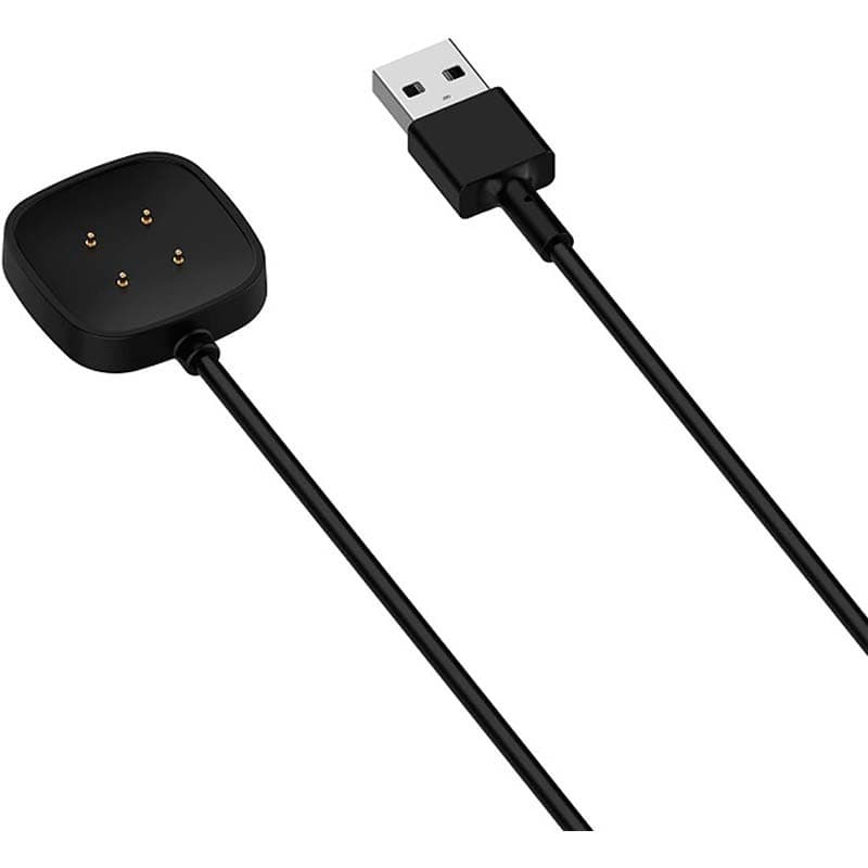 vista superior del Cargador negro para Fitbit Versa 4