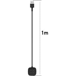 longitud del cable del Cargador negro para Fitbit Versa 4