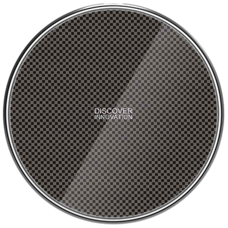 Cargador Inalámbrico Nillkin Fancy Gift Set - Color negro: color negro bañado en cuadrados grisáceos a modo de mosaico - Incluye Carcasa de Cristal Templado 2.5D para iPhone X a juego y cable USB a USB-C, Micro USB y Lightning