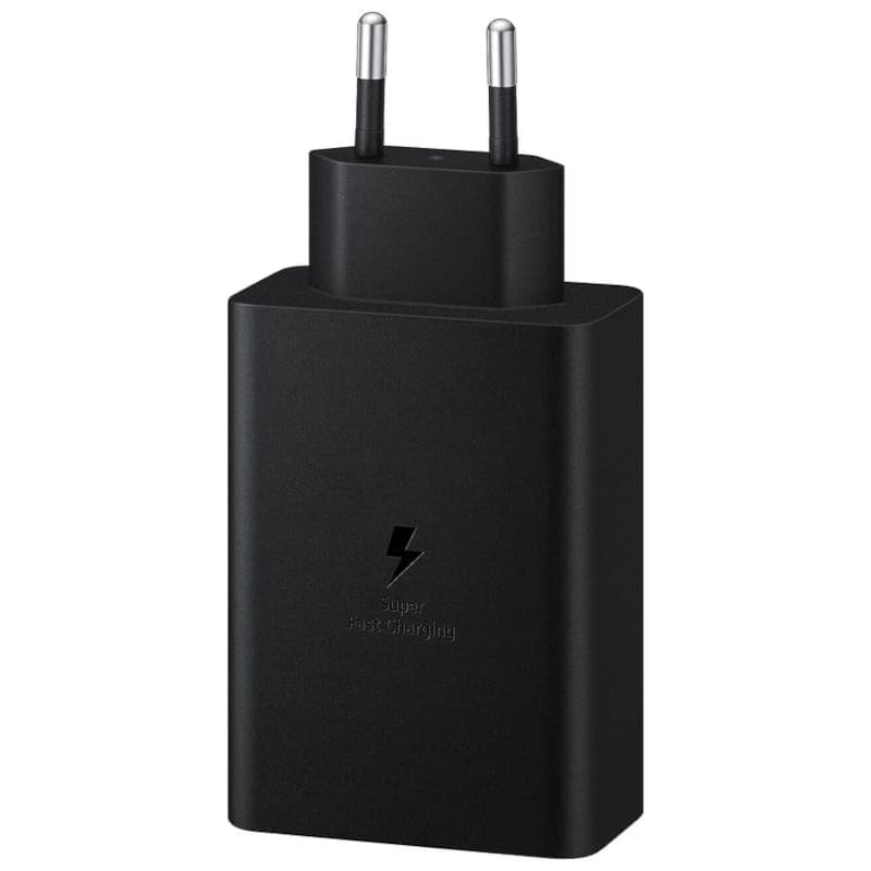Cargador Samsung EP-T6530 Trio 65W Negro Vista frontal