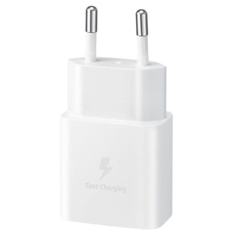 Vista frontal de Samsung EP-T1510N USB Tipo-C 15W Blanco - Cargador