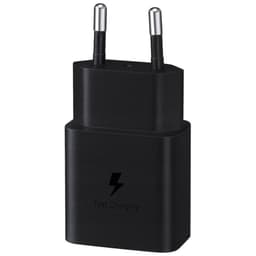 Vista frontal de Samsung EP-T1510N USB Tipo C 15W Negro - Cargador