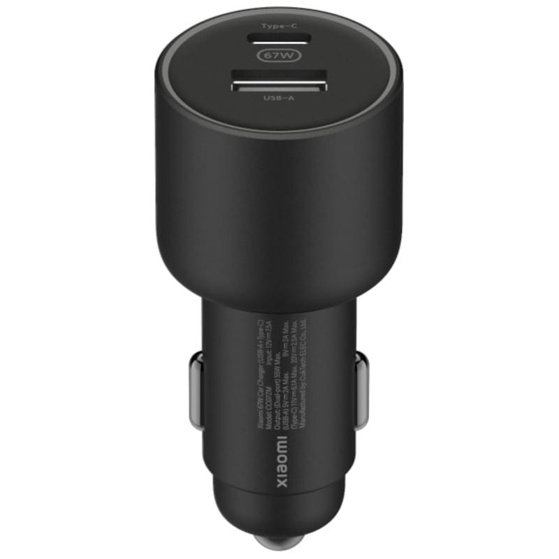 Carregador de carro Xiaomi Car Charger 67W USB-A e USB Tipo C - Item