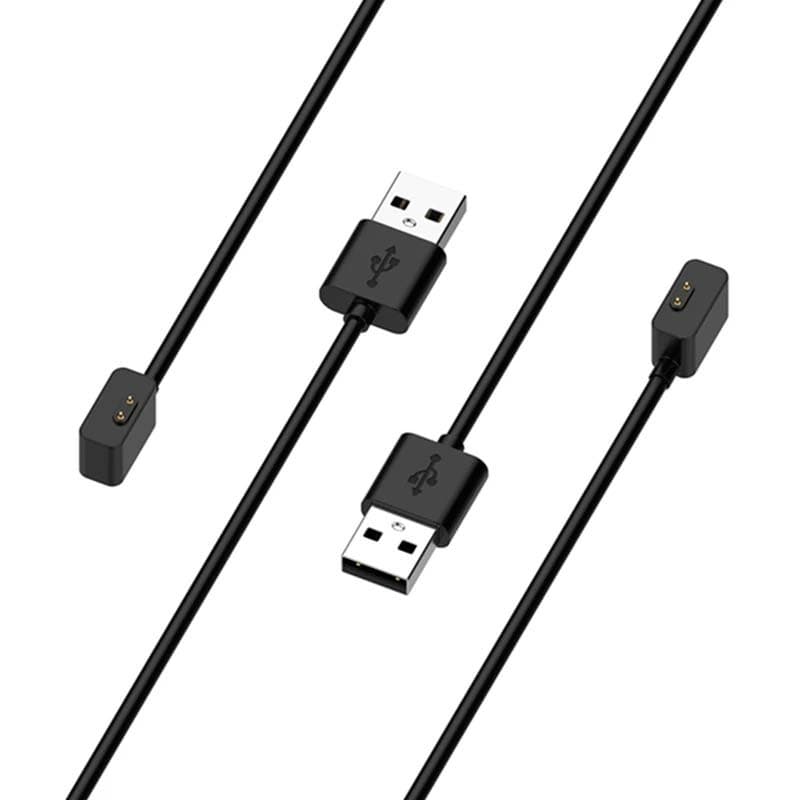 Vista superior e inferior do Carregador preto para o Xiaomi Mi Smart Band 8 Active