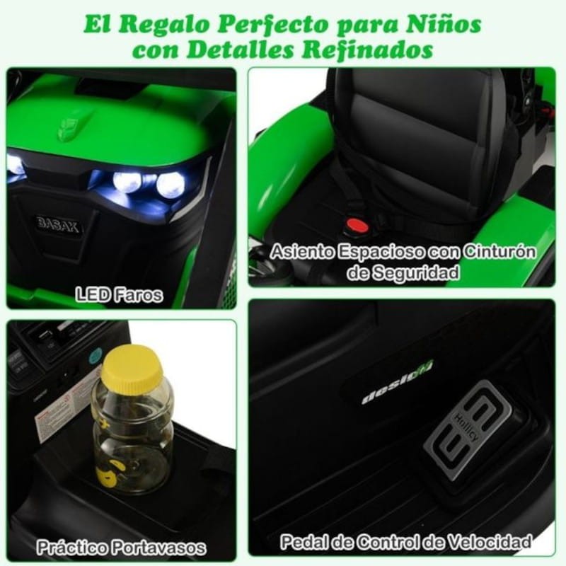 Pelleteuse avec remorque Diggy 24V Vert - Voitures électriques pour enfants - Ítem10