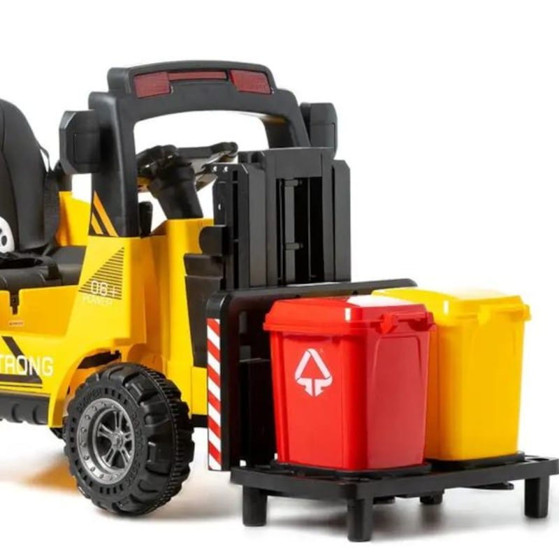 Carretilla elevadora Elevator 12v Amarillo - Coche eléctrico para niños - Ítem13