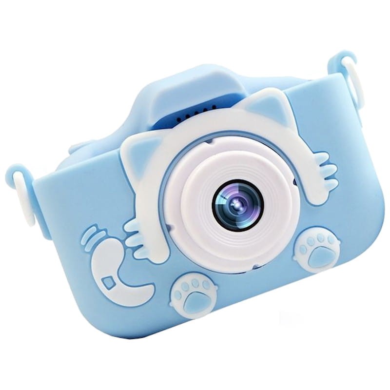 Câmera Infantil Cat Camera com cartão de 32 GB Azul