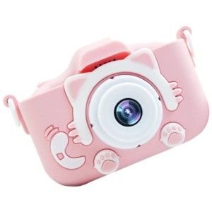 Kids Camera Cat Camera with 32GB Card Pink