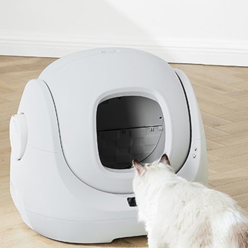 CATLINK Baymax Lite Branco - Caixa de areia para gatos inteligente e autolimpante - Item1