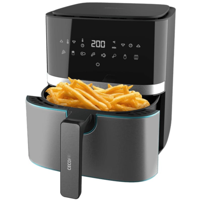 Cecotec Cecofry Full InoxBlack 5500 Pro 1700W 5.5L - Freidora de Aire - Ítem1
