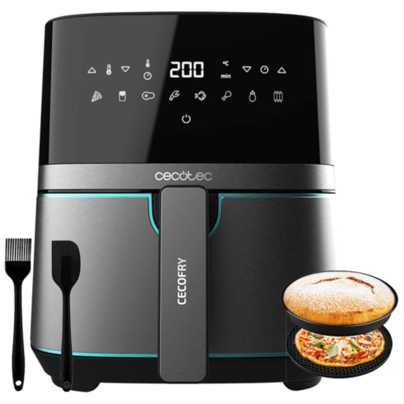 Cecotec Cecofry Full InoxBlack 5500 Pro 1700W 5.5L - Freidora de Aire - Ítem2
