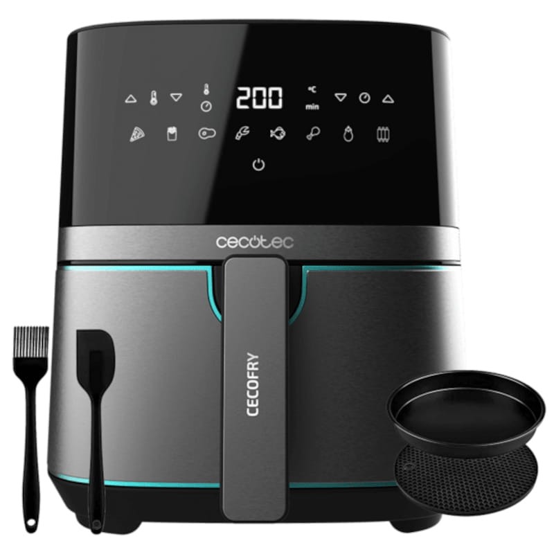 Cecotec Cecofry Full InoxBlack 5500 Pro 1700W 5.5L - Freidora de Aire - Ítem3