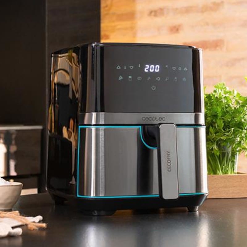 Cecotec Cecofry Full InoxBlack 5500 Pro 1700W 5.5L - Freidora de Aire - Ítem4