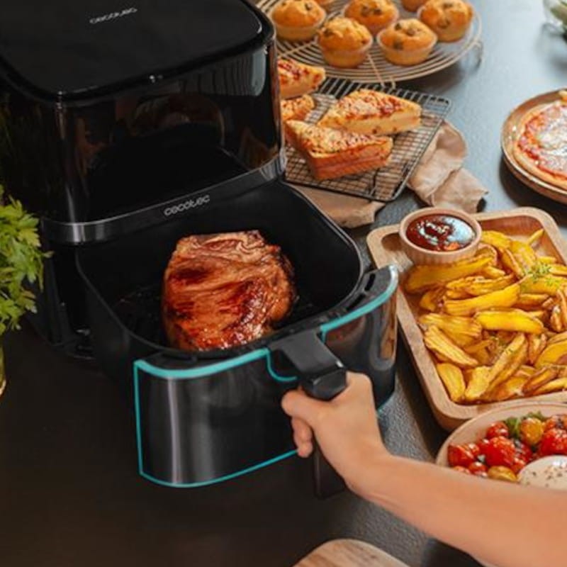 Cecotec Cecofry Full InoxBlack 5500 Pro 1700W 5.5L - Freidora de Aire - Ítem8