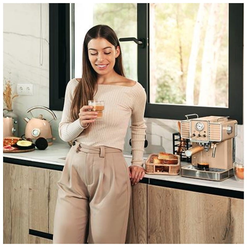 Cecotec 01628 1.5 L Cafetera eléctrica Semi-automática Beige - Ítem5