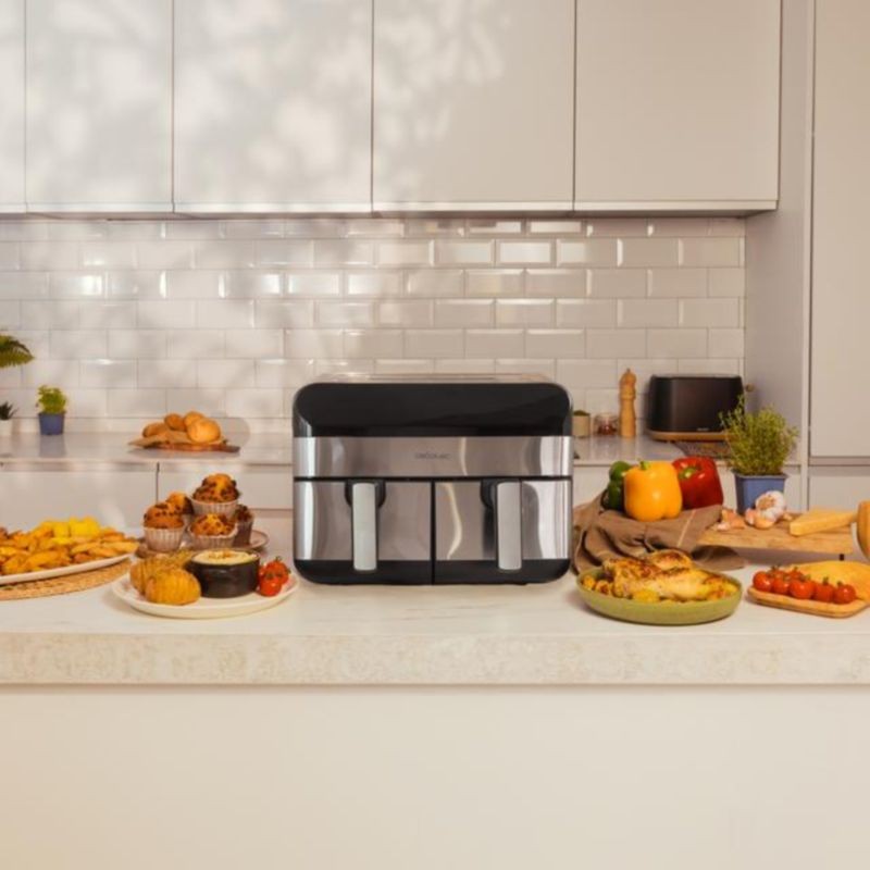 Cecotec Advance 9000 Double 9 L 2800 W Noir/Inox - Friteuse à Air - Ítem9