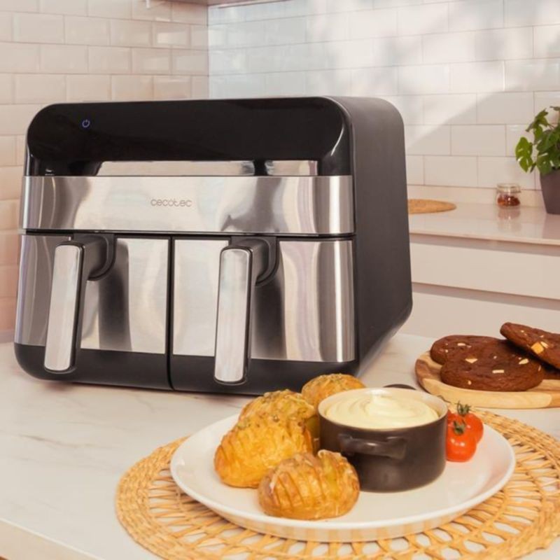 Cecotec Advance 9000 Double 9 L 2800 W Noir/Inox - Friteuse à Air - Ítem4
