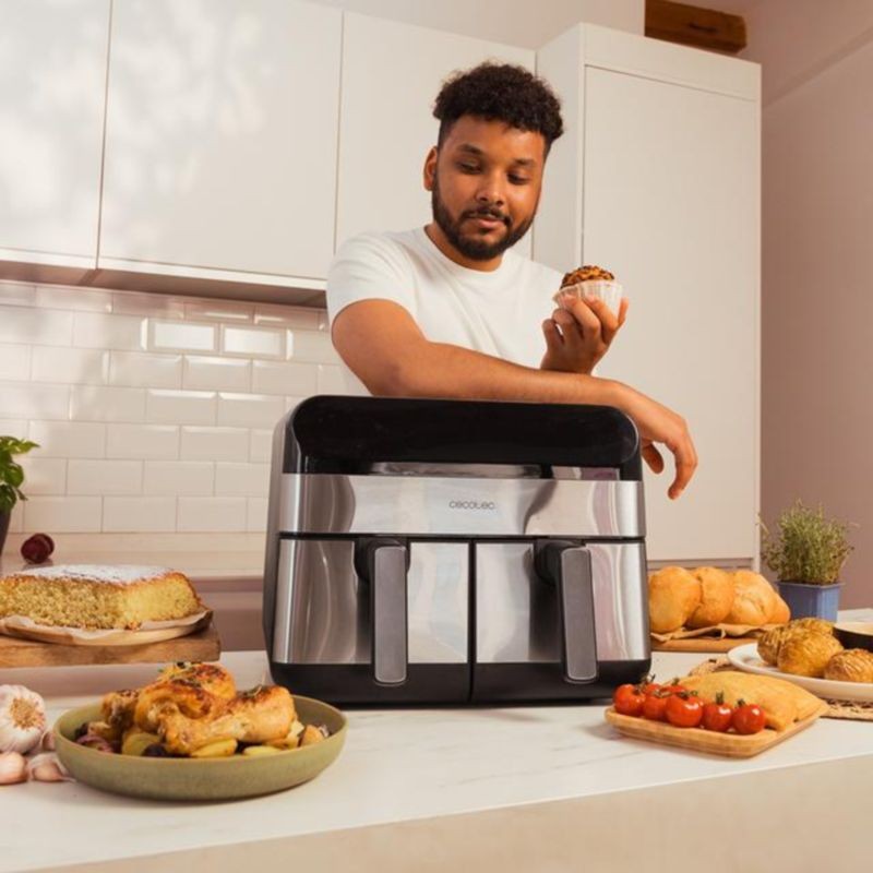 Cecotec Advance 9000 Double 9 L 2800 W Noir/Inox - Friteuse à Air - Ítem5