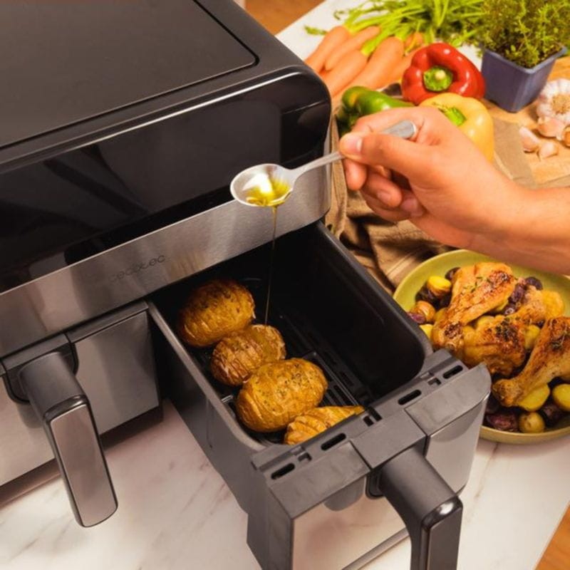 Cecotec Advance 9000 Double 9 L 2800 W Noir/Inox - Friteuse à Air - Ítem6