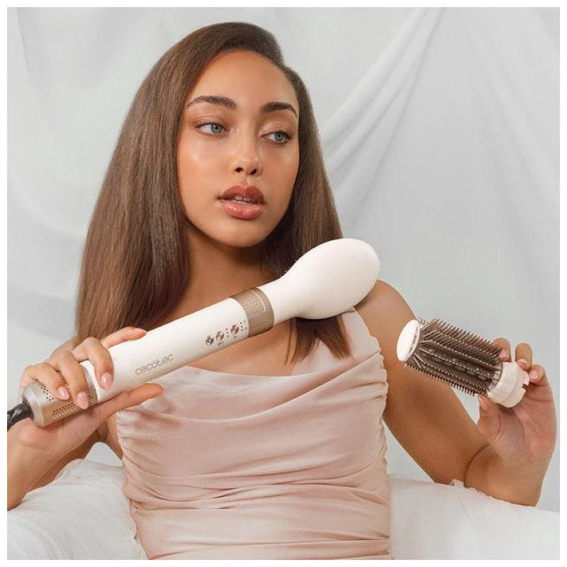Moldeador multifunción Cecotec Bamba CeramicCare 14in1 AirGlam Champán - Ítem4