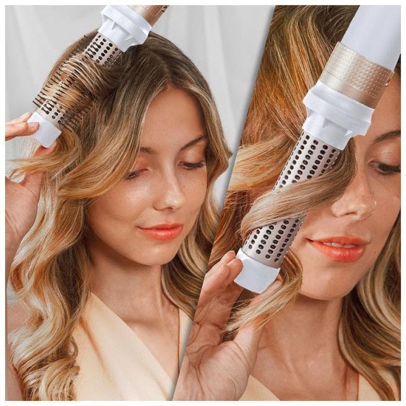 Moldeador multifunción Cecotec Bamba CeramicCare 14in1 AirGlam Champán - Ítem6